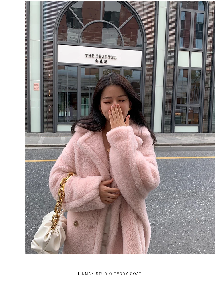 Bella Philosophy Women Winter Faux Fur Warm Long Coat Long Sleeve Female Thick Teddy Bear Coat Casual Loose Oversize Outwears