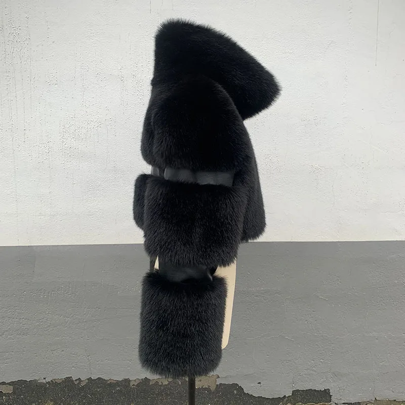 DEAT 2025 Autumn Winter New Women's Short Faux Fur Coat High Quality Solid Color Versatile Overcoat Female Trendy 11A06807