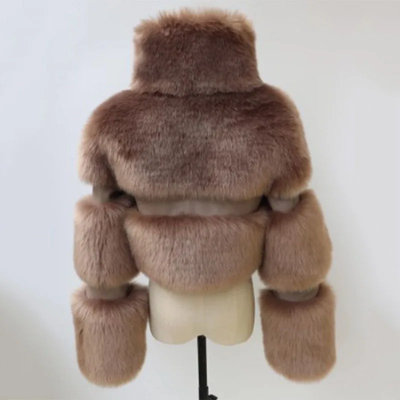 DEAT 2025 Autumn Winter New Women's Short Faux Fur Coat High Quality Solid Color Versatile Overcoat Female Trendy 11A06807