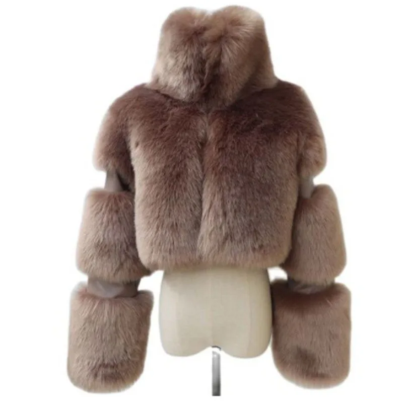 DEAT 2025 Autumn Winter New Women's Short Faux Fur Coat High Quality Solid Color Versatile Overcoat Female Trendy 11A06807