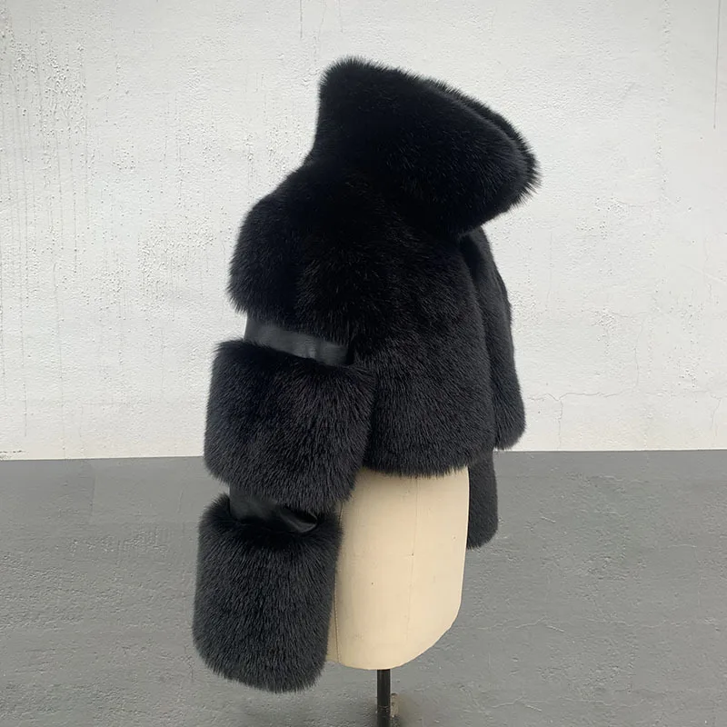 DEAT 2025 Autumn Winter New Women's Short Faux Fur Coat High Quality Solid Color Versatile Overcoat Female Trendy 11A06807