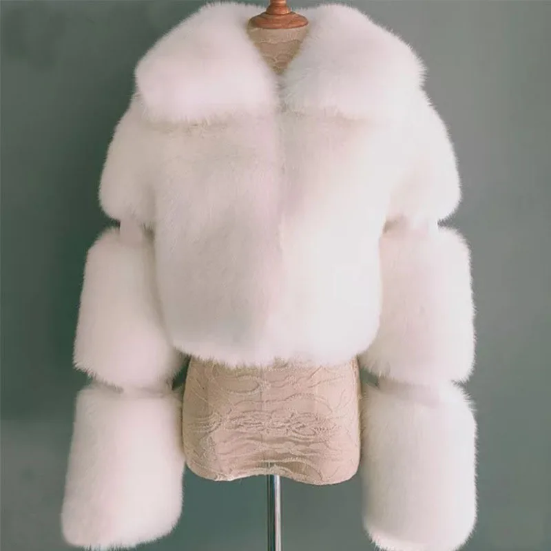DEAT 2025 Autumn Winter New Women's Short Faux Fur Coat High Quality Solid Color Versatile Overcoat Female Trendy 11A06807
