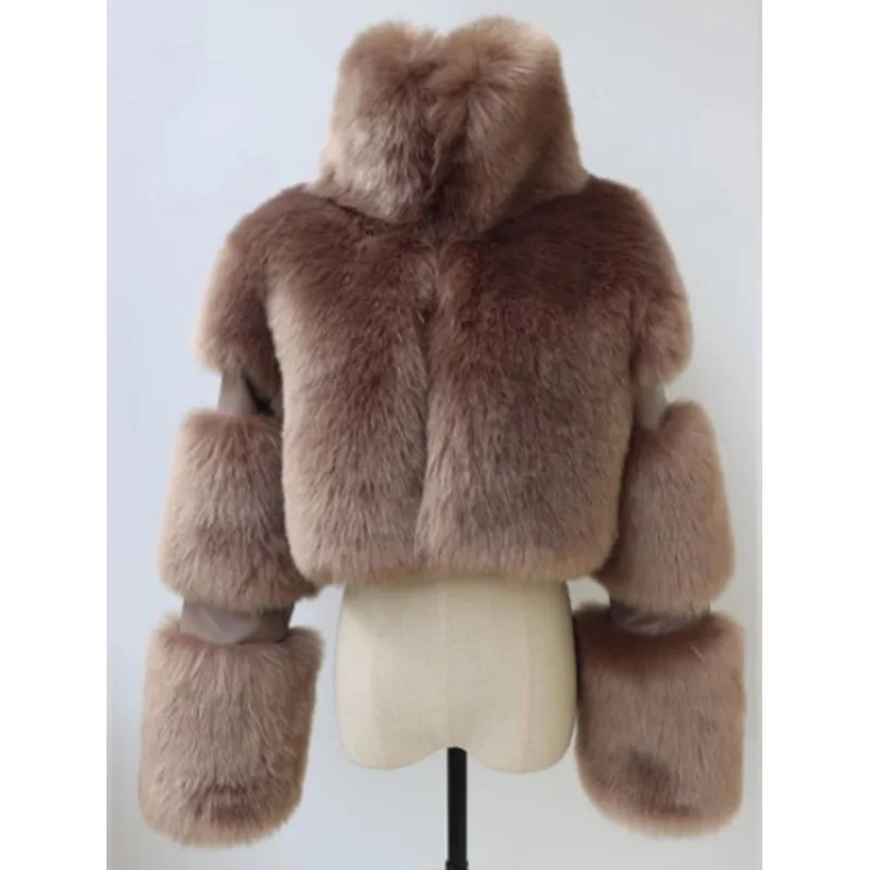 DEAT 2025 Autumn Winter New Women's Short Faux Fur Coat High Quality Solid Color Versatile Overcoat Female Trendy 11A06807