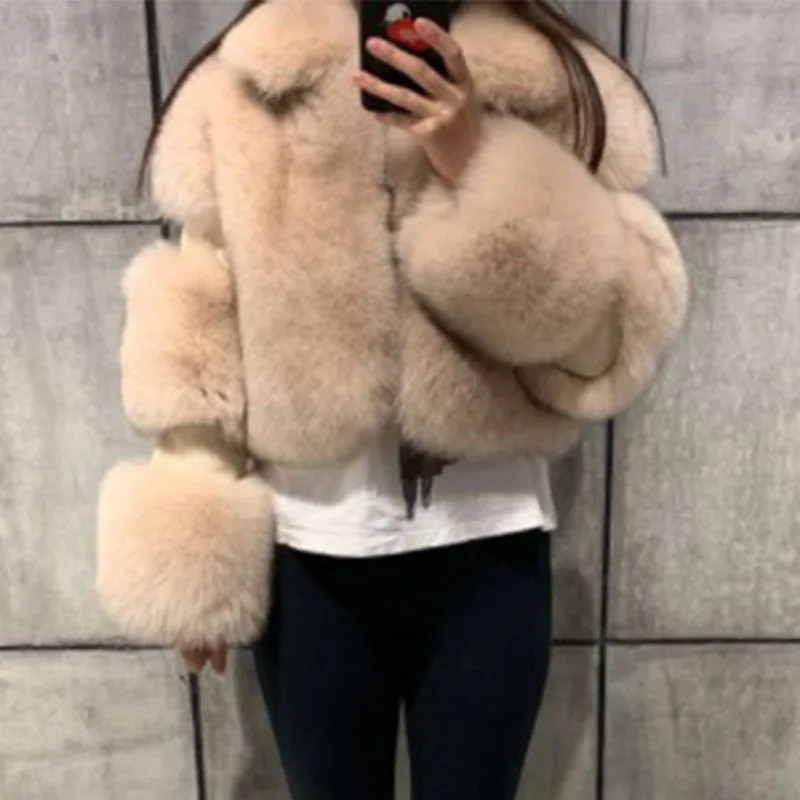 DEAT 2025 Autumn Winter New Women's Short Faux Fur Coat High Quality Solid Color Versatile Overcoat Female Trendy 11A06807