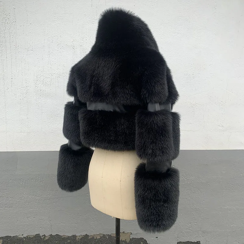 DEAT 2025 Autumn Winter New Women's Short Faux Fur Coat High Quality Solid Color Versatile Overcoat Female Trendy 11A06807