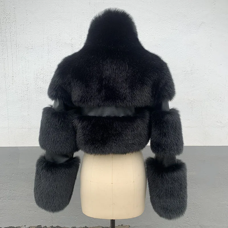 DEAT 2025 Autumn Winter New Women's Short Faux Fur Coat High Quality Solid Color Versatile Overcoat Female Trendy 11A06807