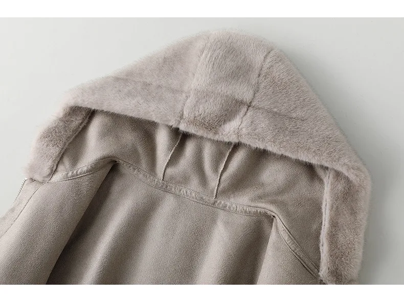 Women's Short Hooded Faux Mink Fur Coat 2026 Winter Thick Warm Zipper Plush Jackets Female High Quality Solid Thermal Outerwear