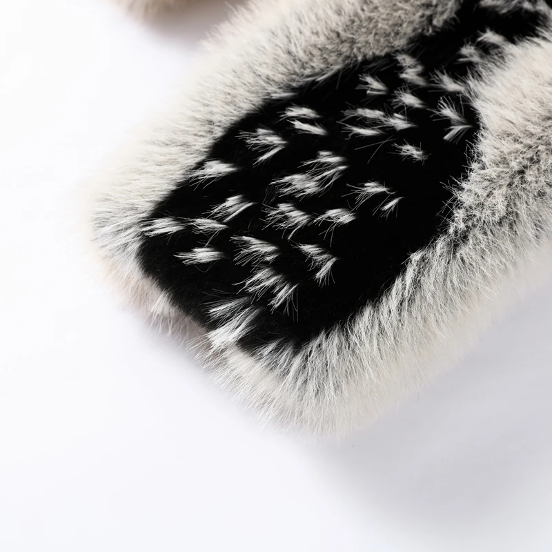 Print Faux Fur Jackets Women Loose O Neck Long Sleeves Fluffy Warm Parka Female 2025 Winter New Chic Fashion Street Outwears