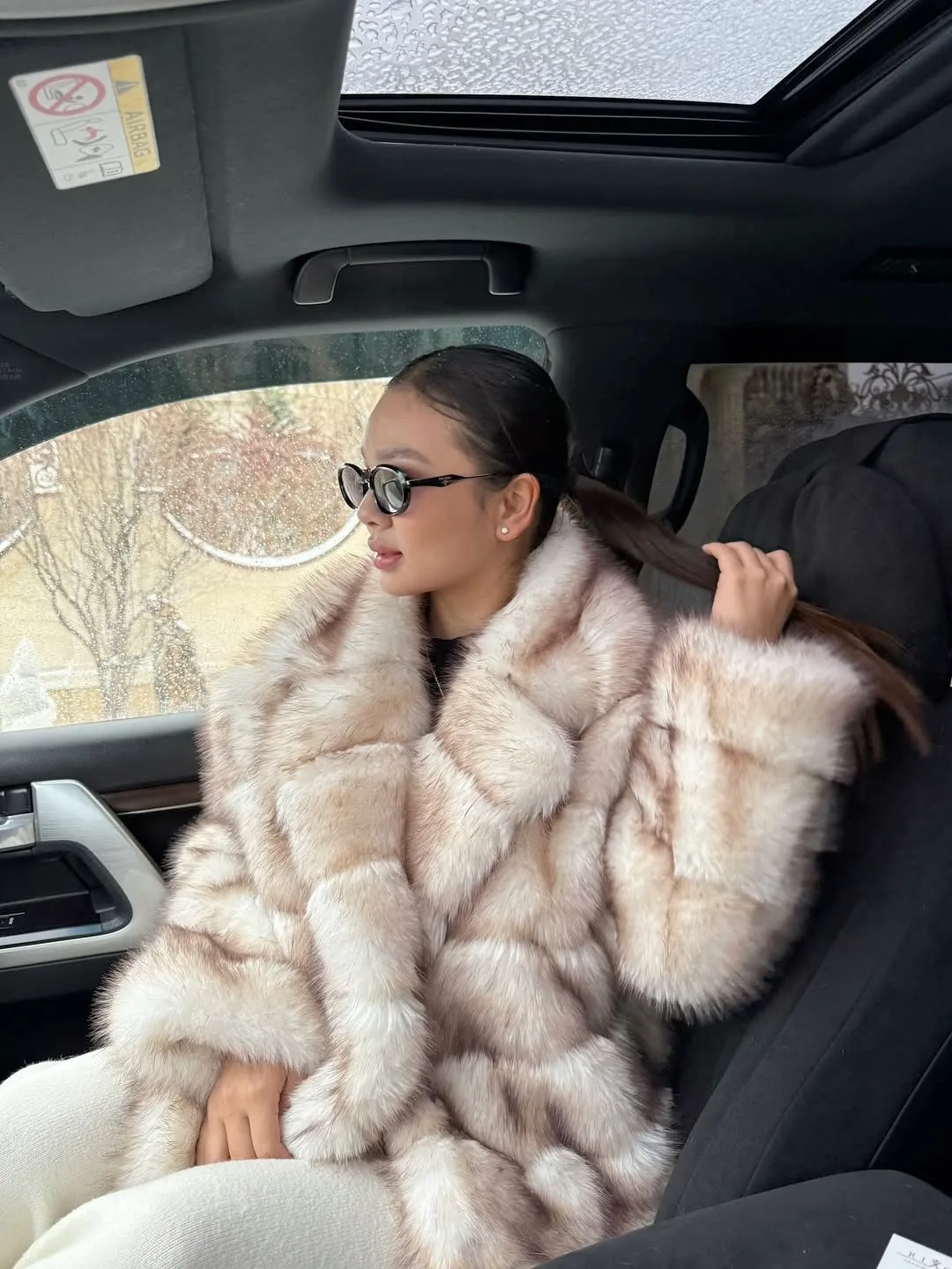 Faux Mink Fur Coat for Women,Covered Button Jacket,Turn-down Collar Outwear,Luxury,Korean,Autumn and Winter