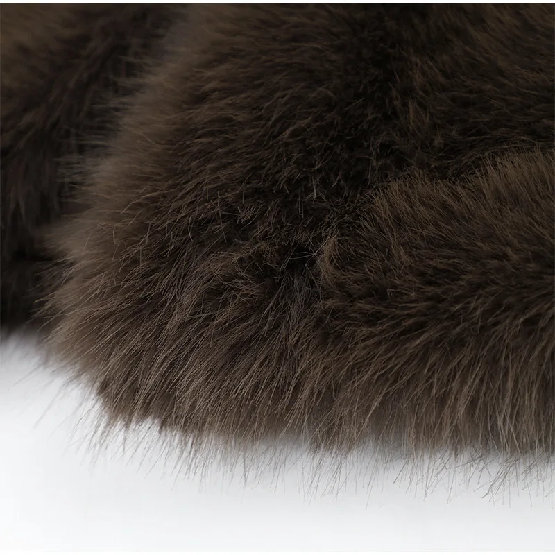 Winter Fur Coat Women New Retro Brand Fashion Trends Slim Casual Imitation Fur Senior Short Soft Eco Plush Eye-catching Warm