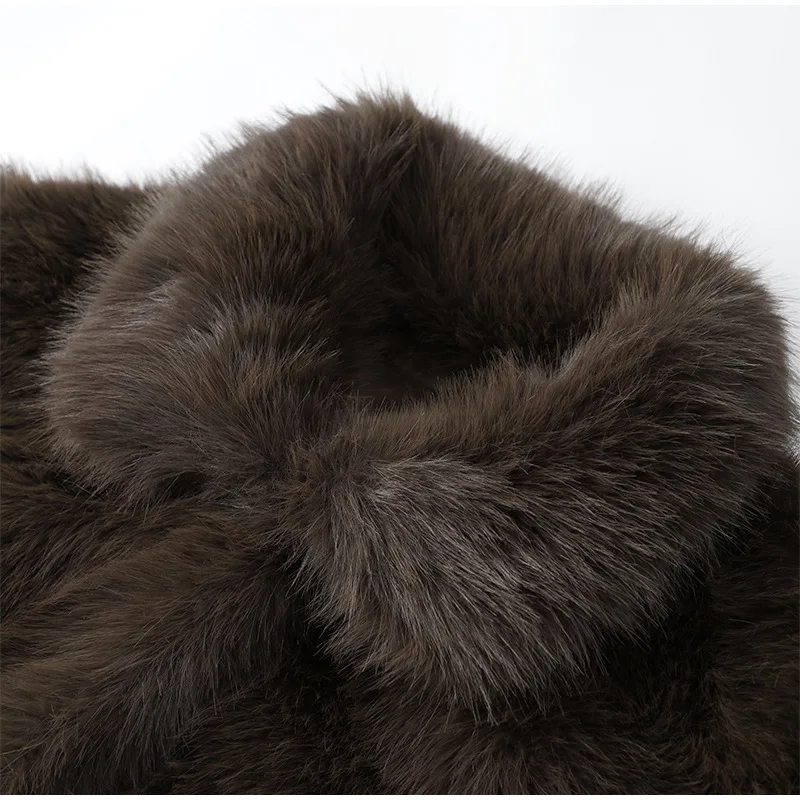 Winter Fur Coat Women New Retro Brand Fashion Trends Slim Casual Imitation Fur Senior Short Soft Eco Plush Eye-catching Warm