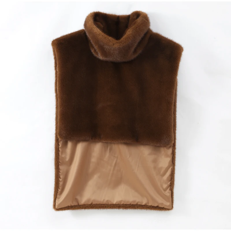 Women Stand Collar Faux Fur Vest Chic Solid High Collar Sleeveless Loose Waistcoat Casual 2026 New Lady Daily Street Short Vests