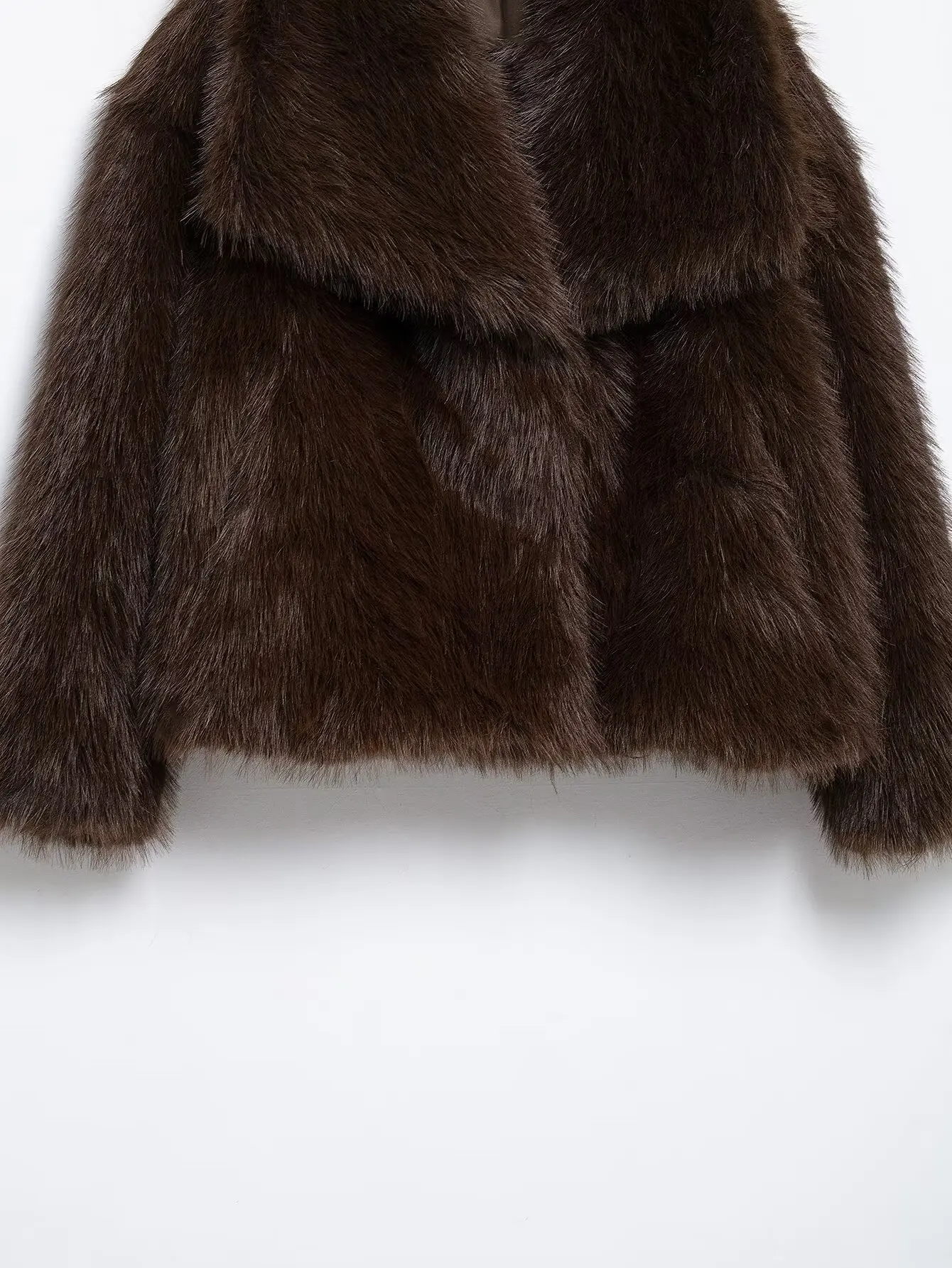 Vintage Fur Jacket Coat Women Autumn Winter Warm Casual Loose Coat Trendy Faux Fur Lapel Coat 2026 Fashion Elegant Ladies Coat