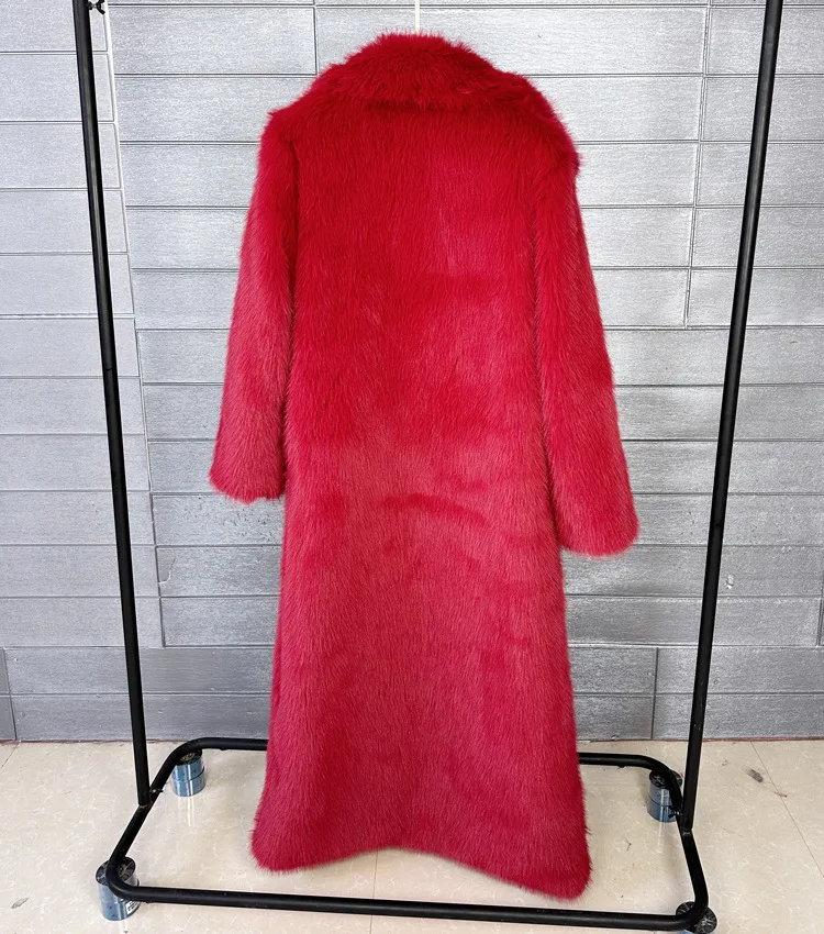 Imitation Fur Coat Feminine Elegance Women's Fur Coat 2026 New Winter Fashion High Quality Temperament Lapel Women Fur Coat H101