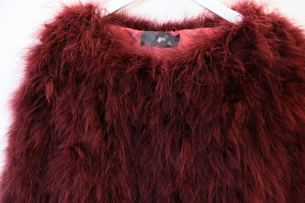Harppihop 13 colors fashion sexy Ostrich wool turkey fur women coat feather short plus size jacket winter festival long sleeve