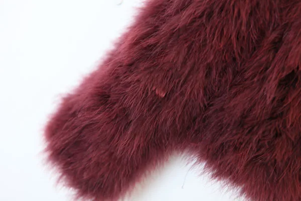 Harppihop 13 colors fashion sexy Ostrich wool turkey fur women coat feather short plus size jacket winter festival long sleeve