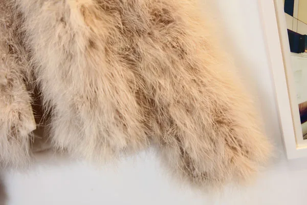 Harppihop 13 colors fashion sexy Ostrich wool turkey fur women coat feather short plus size jacket winter festival long sleeve