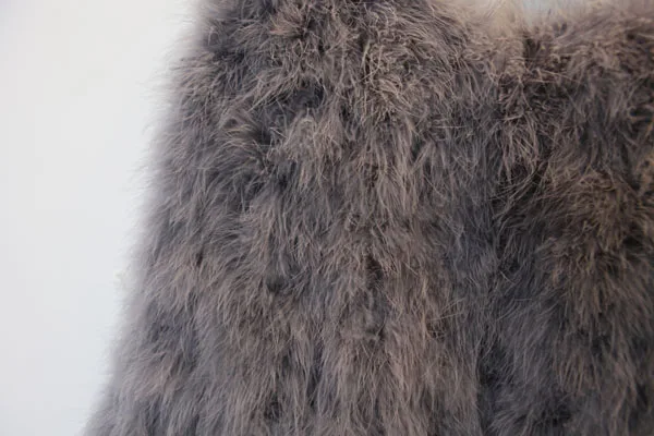 Harppihop 13 colors fashion sexy Ostrich wool turkey fur women coat feather short plus size jacket winter festival long sleeve