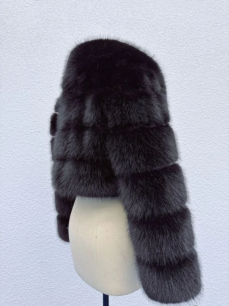 DEAT 2026 Winter Fashion Faux Fur Coat For Women Eco-friendly Fox Fur Short Style Large Fur Collar High Waist Jacks 11C688