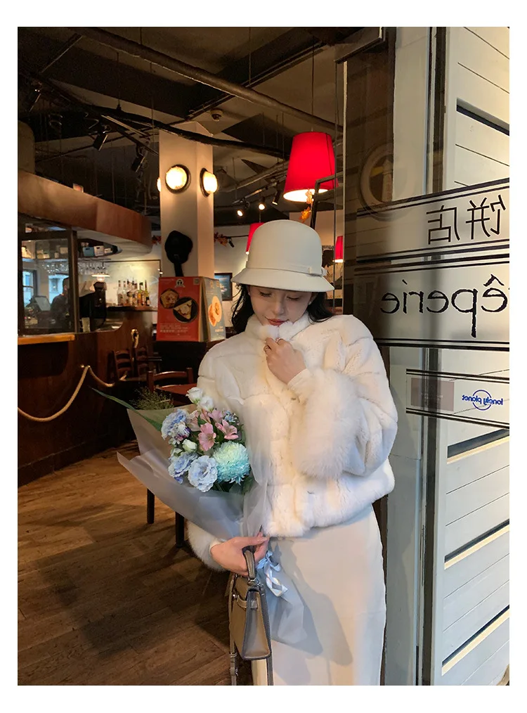 Women Faux Fur Coats Jackets Stand Collar Short Coat Thick Warm Y2k Streetwear Jacket Elegant Work Outerwear Autumn Winter