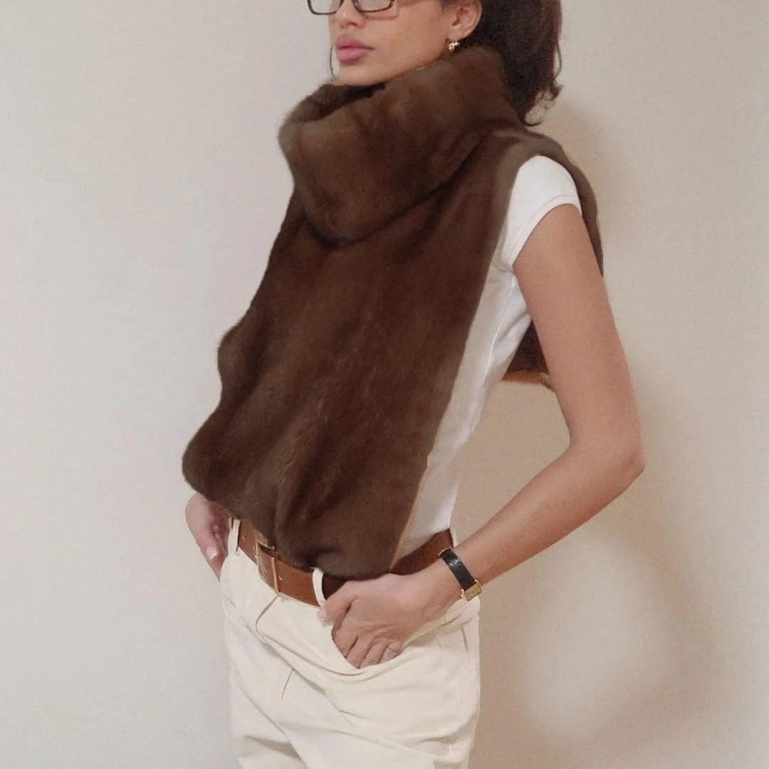 Fashion Fluffy Faux Fur Coat Women Lapel Long Sleeve Loose Pleated Jackets New Winter Warm Female Chic High Street Outerwear
