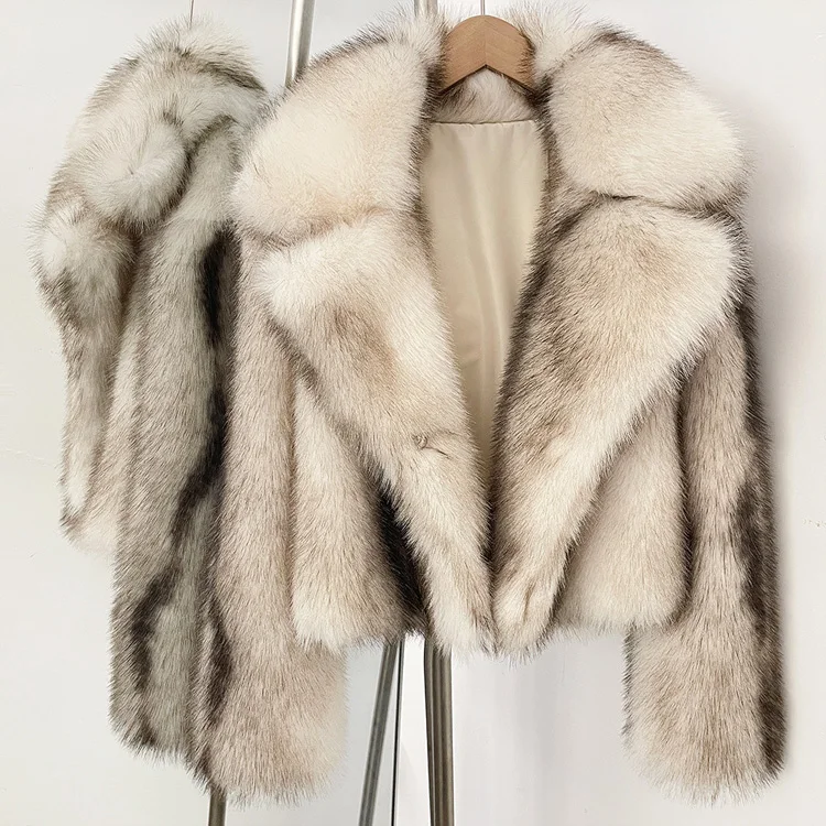 Mumaroho 2026 Winter Autumn Women Faux Fur Jacket Coat Striped Long Sleeve Thick Warm Outwear Fluffy Coat For Women