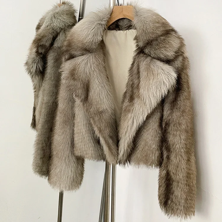 Mumaroho 2026 Winter Autumn Women Faux Fur Jacket Coat Striped Long Sleeve Thick Warm Outwear Fluffy Coat For Women
