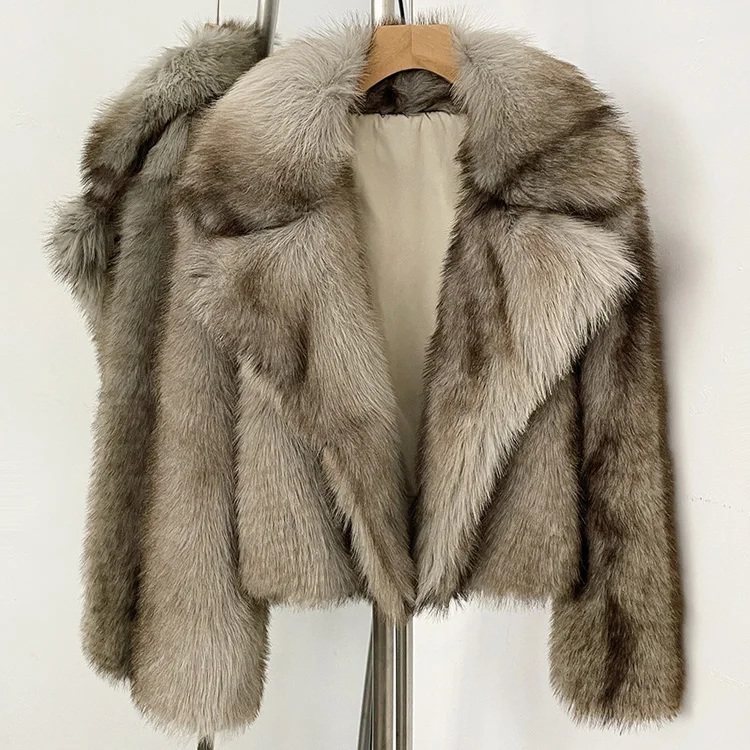 Mumaroho 2026 Winter Autumn Women Faux Fur Jacket Coat Striped Long Sleeve Thick Warm Outwear Fluffy Coat For Women
