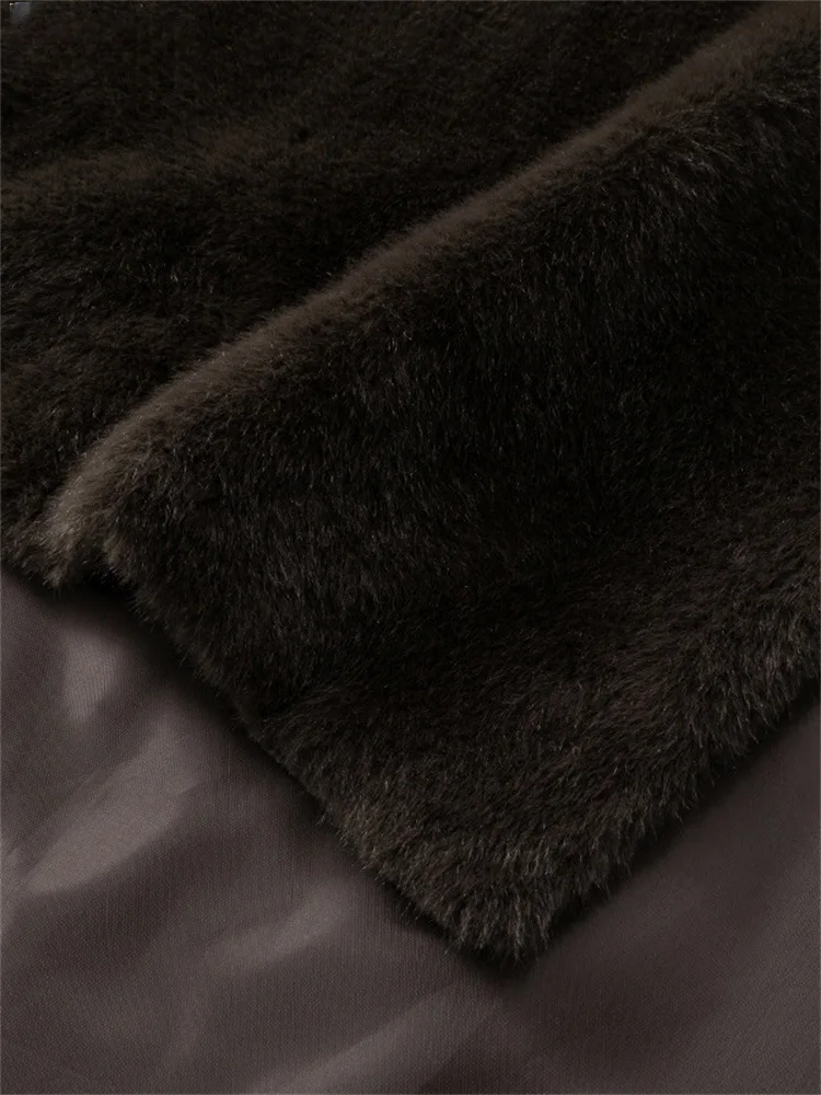 Women Faux Fur Vest Coats Jackets Turtleneck Sleeveless Coat Thick Warm Y2k Streetwear Jacket Elegant Outerwear Autumn Winter