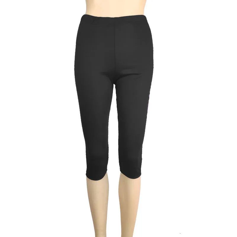 High Waist Push Up Fitness Leggings Crop Wide Waistband Cycling Short Leggings Workout Jogging For Women Training Leggings