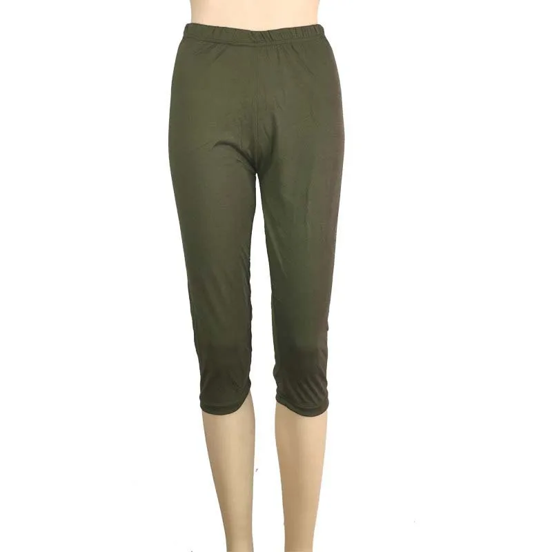 High Waist Push Up Fitness Leggings Crop Wide Waistband Cycling Short Leggings Workout Jogging For Women Training Leggings