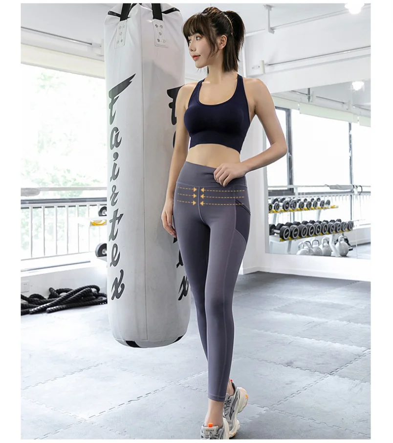 YOTEE hyperflex Seamless Yoga Pants Leggings Fashion Pocket Stretch Gym Running Wear Sportswear Track And Field Leggings