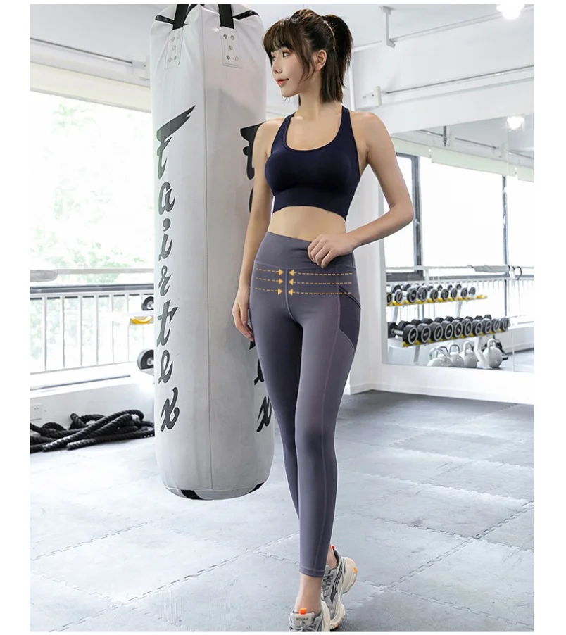 YOTEE hyperflex Seamless Yoga Pants Leggings Fashion Pocket Stretch Gym Running Wear Sportswear Track And Field Leggings