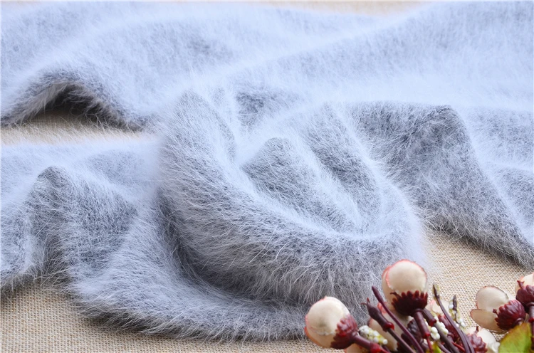 Ladies Women Autumn Winter Hairy Warm Angora Rabbit Hair Knitted Mink Cashmere Underwear Trousers Thernal Leggings Pants