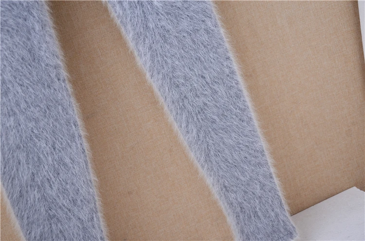 Ladies Women Autumn Winter Hairy Warm Angora Rabbit Hair Knitted Mink Cashmere Underwear Trousers Thernal Leggings Pants
