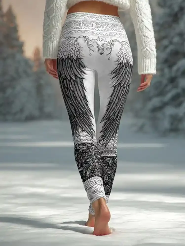 Women's Leggings Fashion 3D Print Stretchy Workout Leggings Slim Tights Sexy Yoga Pants Trendy Cool Trousers Fashion Clothes
