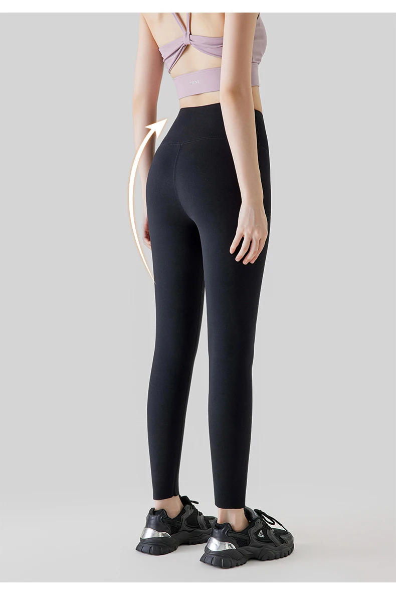BIVIGAOS New Autumn Winter Alpaca Velvet Shark Leggings Women Thick Warm Leggings High Waist Seamless Slim-Fit Thermal Pants