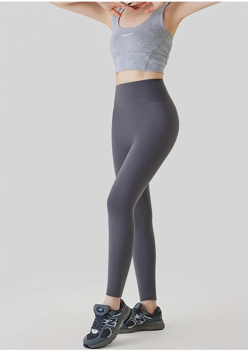 BIVIGAOS New Autumn Winter Alpaca Velvet Shark Leggings Women Thick Warm Leggings High Waist Seamless Slim-Fit Thermal Pants