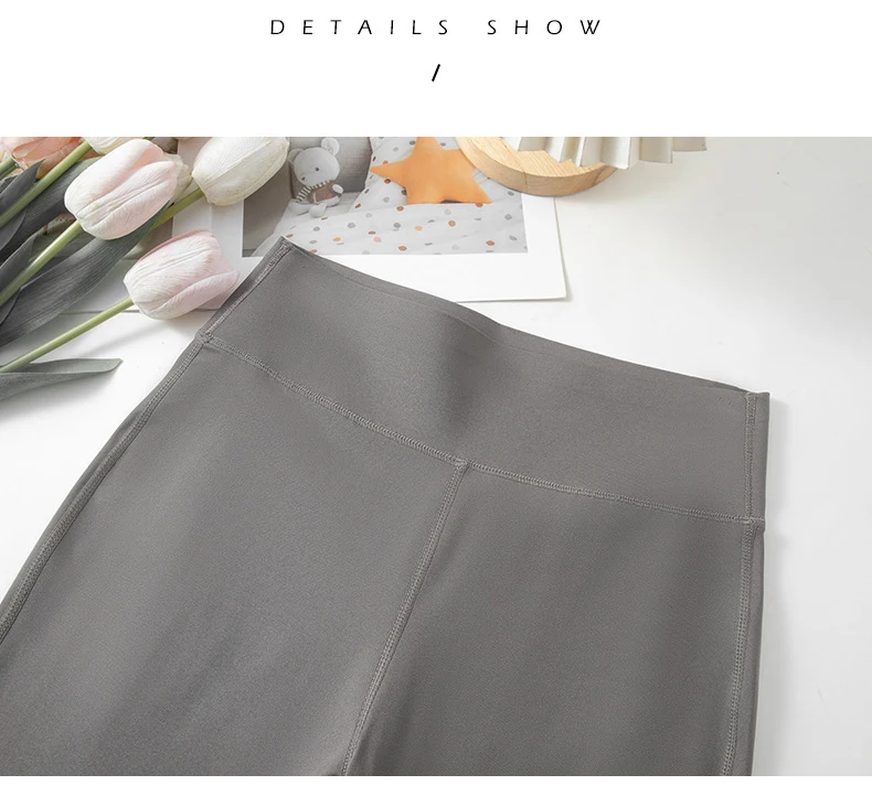 BIVIGAOS 2024 Autumn New Back Pocket Sharkskin Pants Leggings Women High Waist Sports Yoga Running Casual Leggings