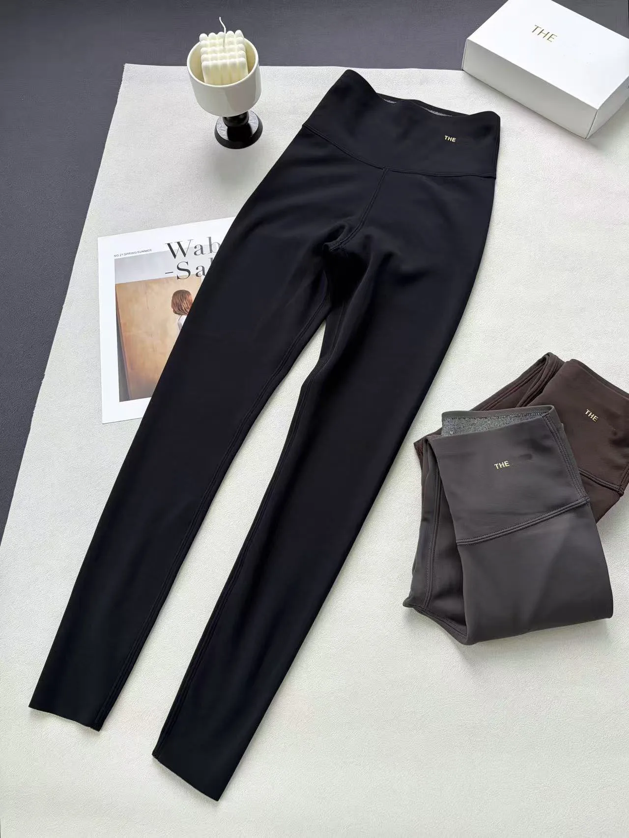 Fashion Women Elastic Tight Hip Lifting Sports Yoga Pants Lady High Waist Butt Lifting Baroque Slim Pant Leggings Autumn Winter