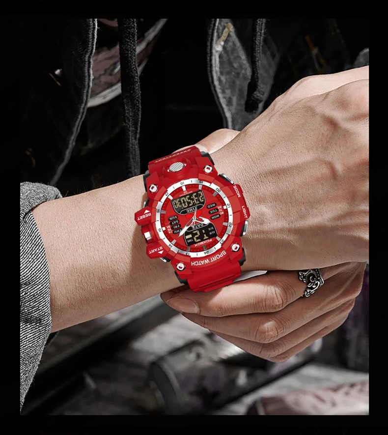LIGE Military Men Watches Waterproof Luminous Quartz Men's Wristwatch Dual Display Digital Sports Casual Calendar Watch For Man