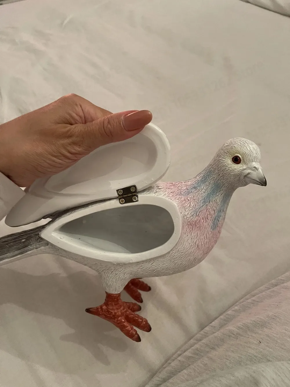Pigeon Clutch Bag Creative Fun Casual Versatile Bag Home Decoration Ornaments Resin Material