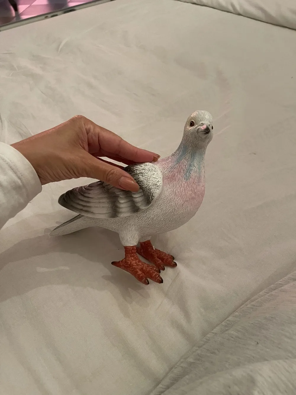 Pigeon Clutch Bag Creative Fun Casual Versatile Bag Home Decoration Ornaments Resin Material