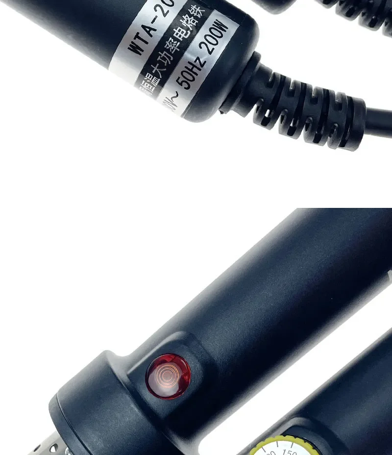 150W 200W High Power Electric Soldering Iron for Plastic Pipe Rod Sheet, PU Belt Welding and Leather Edge IroningHigh Temp Tape