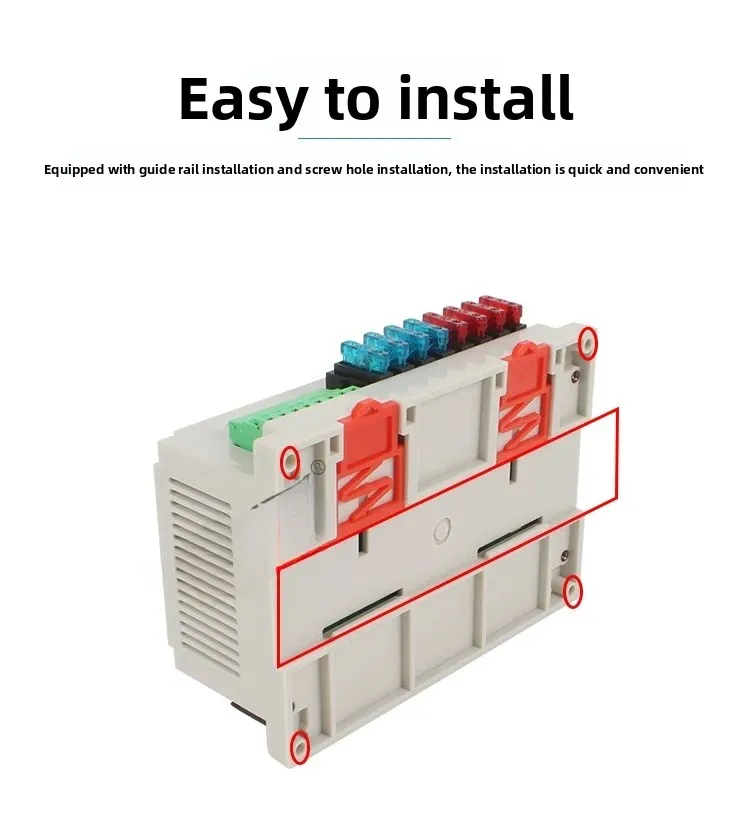12V 8 Way Fuse Relay Box with 8 5-Pin Relays 30A for RV Camper Car Truck Boat