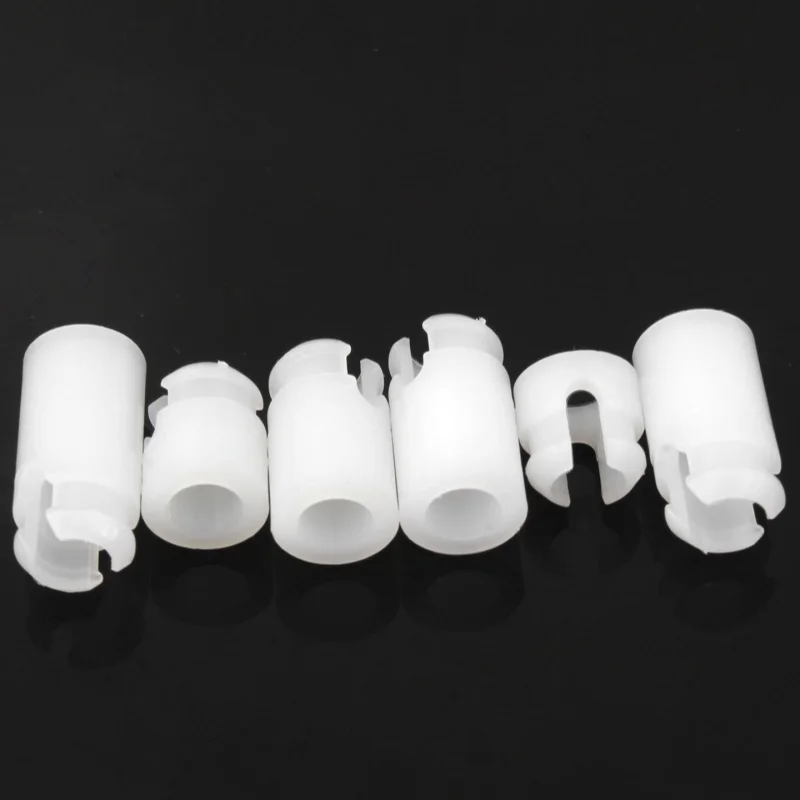 SS White Nylon Plastic PCB Support Single-Ended Inserting Cylindrical Type Circuit Board Isolation Column Spacer