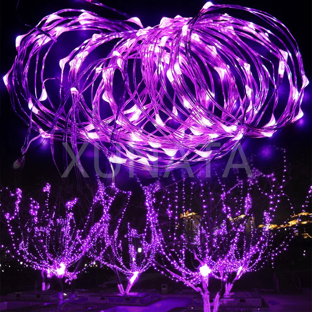 12V Fairy Light Party Wedding Holiday Decoration EU/US/AU/UK Switch Plug Silver Copper Wire Xmas Lamp Christmas Lights 10m 20m