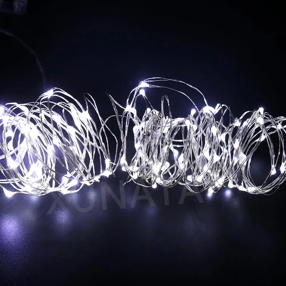 12V Fairy Light Party Wedding Holiday Decoration EU/US/AU/UK Switch Plug Silver Copper Wire Xmas Lamp Christmas Lights 10m 20m