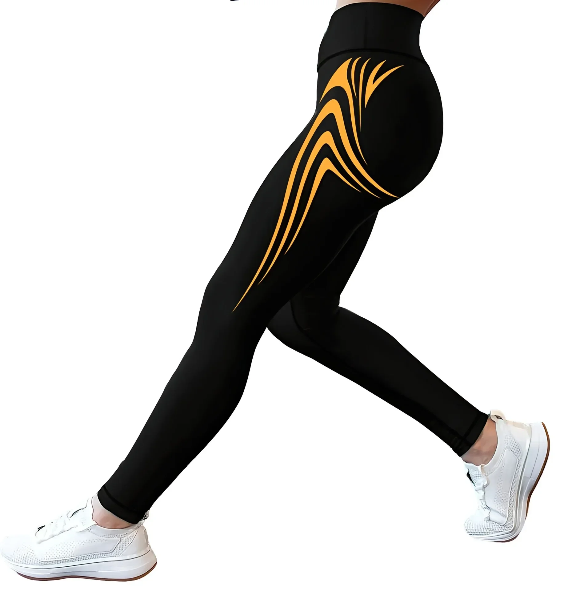 Women Hip Lifting Cropped Leggings Tight Fit Running Fitness Sports Pants Daily Streetwear Minimalist Chic Ladies Activewear