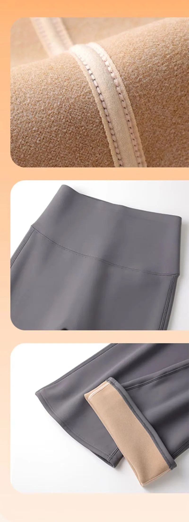 Autumn Winter Thick Fleece Lined Warm Leggings Women High Stretch Slim Sharkskin Flare Pants Female Fashion All Match Leggings